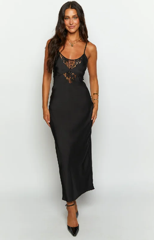 Elery Black Midi Dress