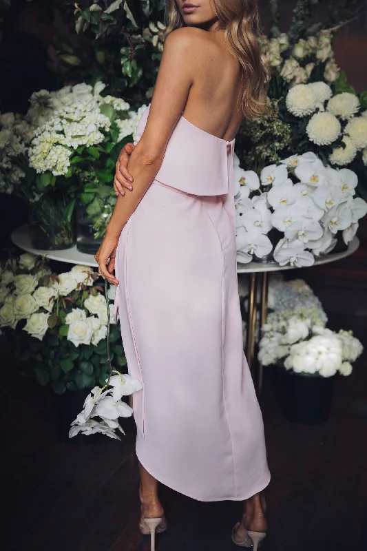 Fleur Strapless Dress - Pink