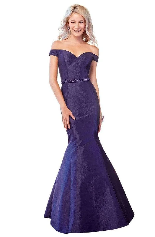 Clarisse - 3443 Off Shoulder Taffeta Mermaid Gown