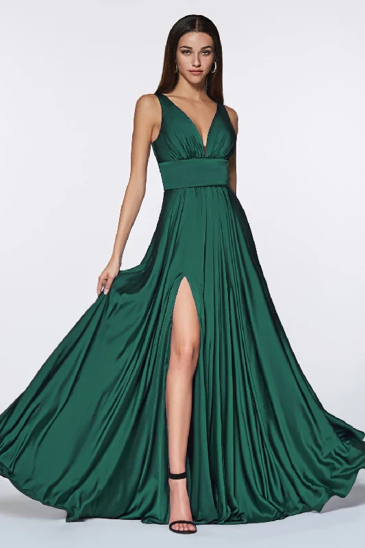 Johanie Champagne | Satin Maxi Dress