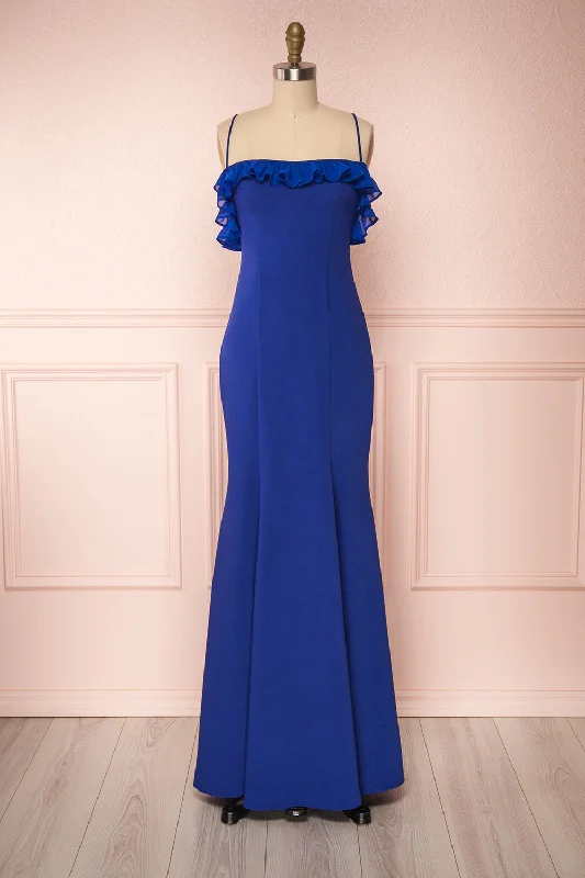 Sasha Royal Blue | Mermaid Maxi Dress