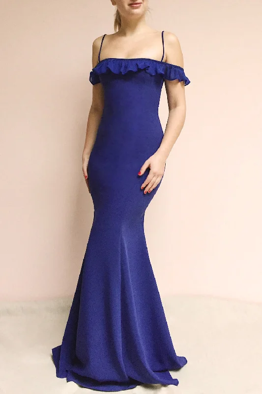 Sasha Royal Blue | Mermaid Maxi Dress