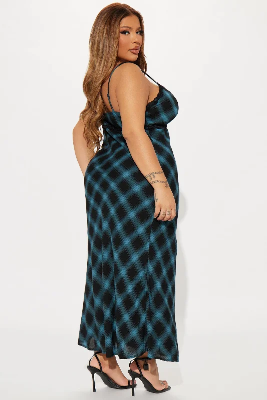 Lena Maxi Dress Set - Blue