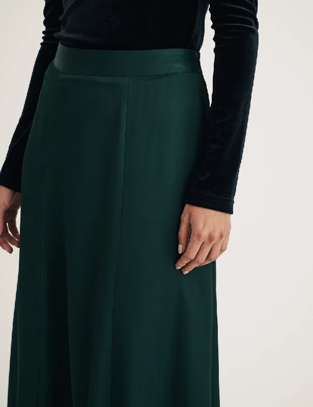 Forest Green Milo Midi Skirt