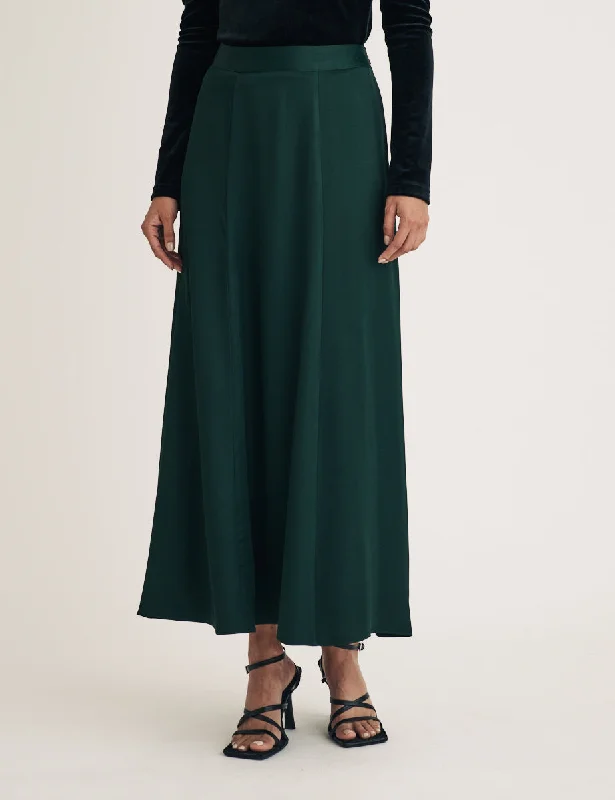 Forest Green Milo Midi Skirt