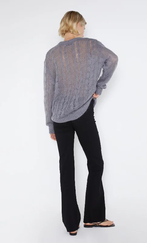 ANTOINE KNIT JUMPER - GUNMETAL