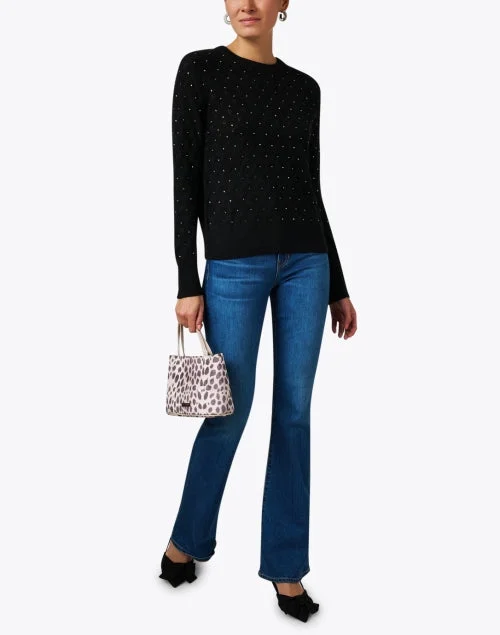 Black Cashmere Embellished Sweater