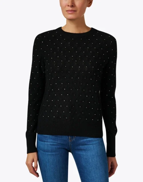 Black Cashmere Embellished Sweater