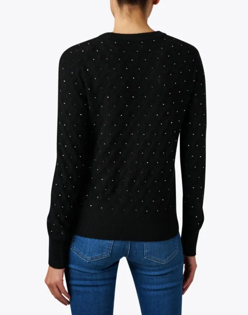 Black Cashmere Embellished Sweater