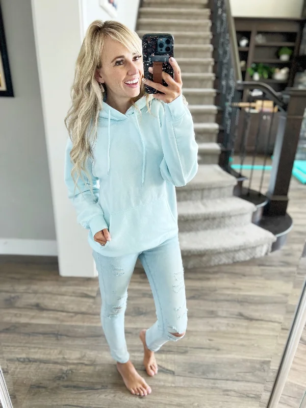 Stand By You Girlfriend Hoodie in Soothing Blue