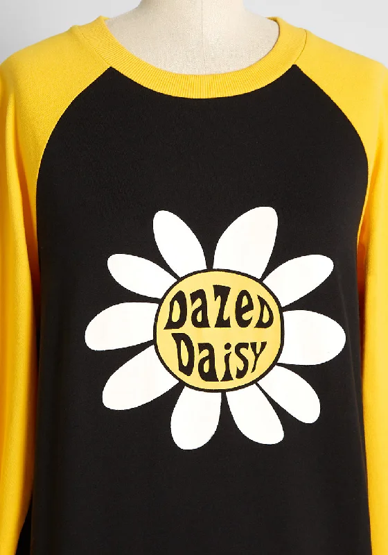 Dazed Daisy Days Raglan Sweatshirt