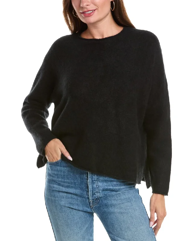 EILEEN FISHER Cashmere & Silk-Blend Box Top