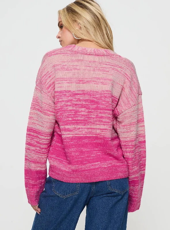 Emikio Cardigan Ombre Pink