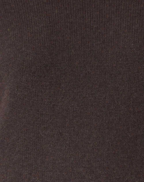 Eton Brown Wool Cashmere Sweater with White Underlayer