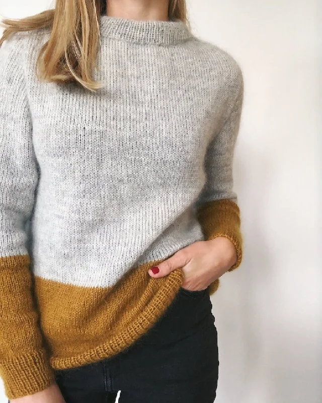 Kontrastsweater