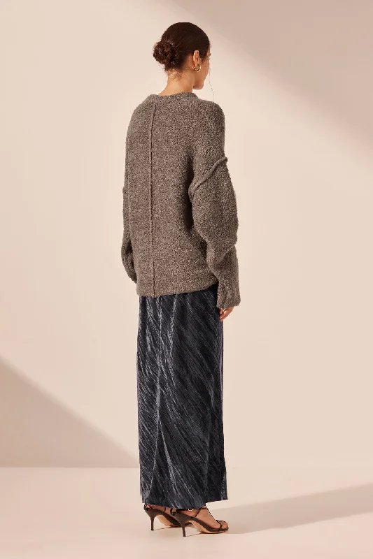 MARSHAN RELAXED JUMPER - GRANITE