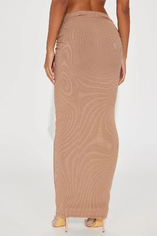 Melissa Snatched Maxi Skirt - Nude