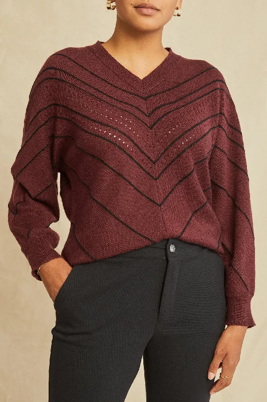 Minerva Wool Sweater - Pinot Black