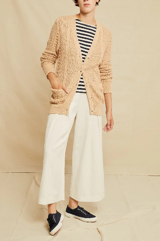 Minka Organic Cotton Cardigan - Tan