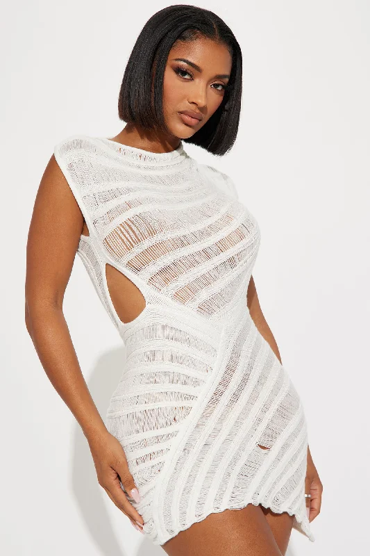 Mystical Sweetie Mini Dress - White