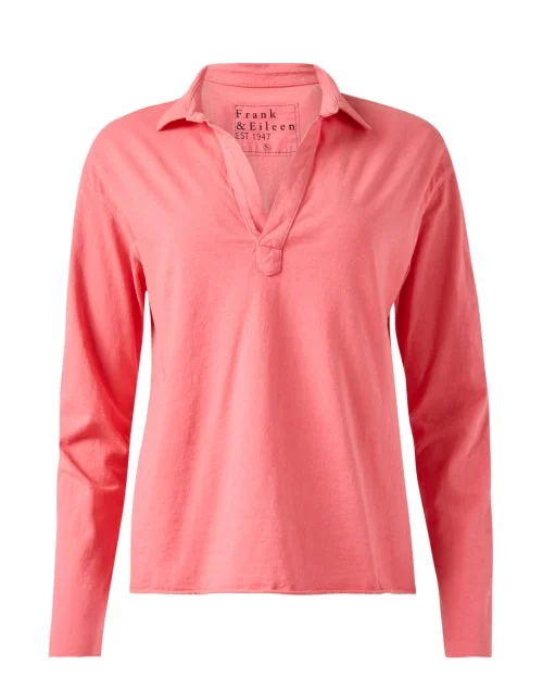 Patrick Watermelon Popover Henley Top