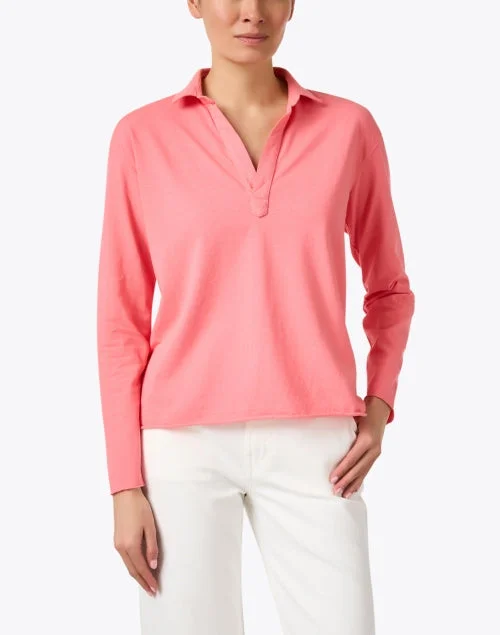 Patrick Watermelon Popover Henley Top