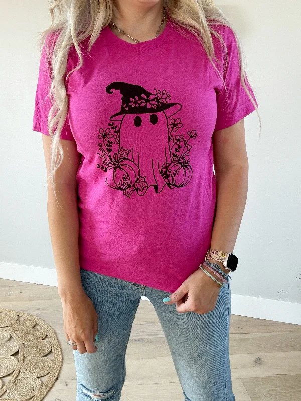 Pink Ghost Graphic Tee