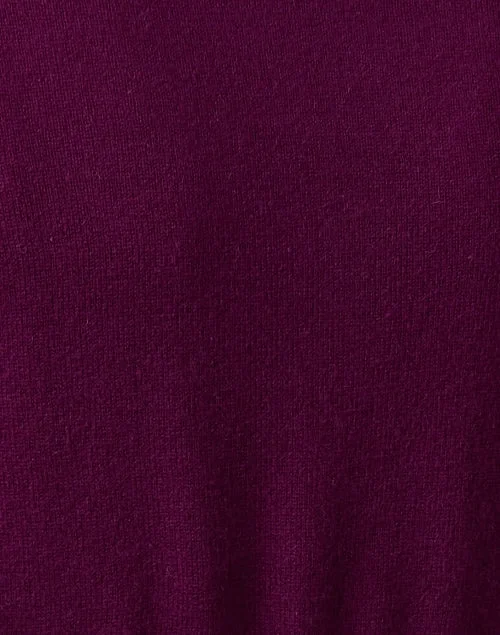 Plum Cashmere Wrap Sweater