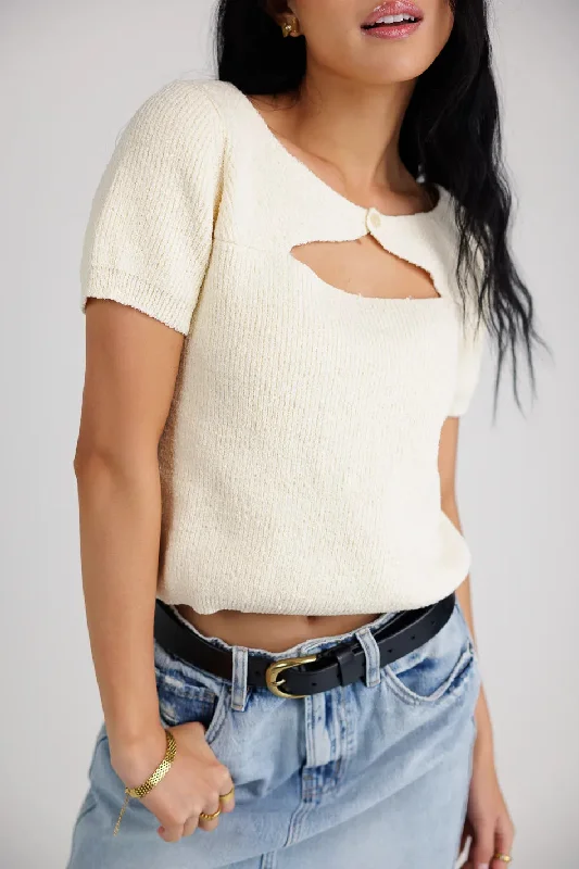 Polly Cut Out Sweater Top