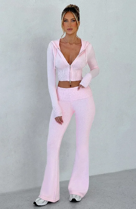 Portia Knit Pants - Pink