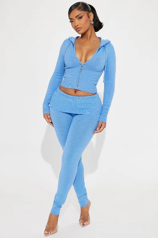 Pretty Energy Sweater Legging Set - Blue