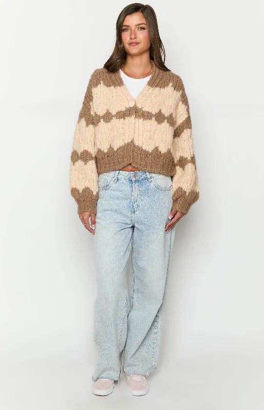 Ryley Brown Knit Cardigan