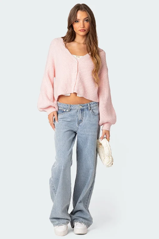 Sabrina Chunky Knit Cropped Cardigan