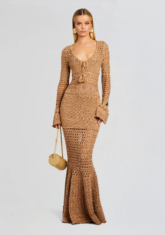 Sereno Knit Crochet Dress