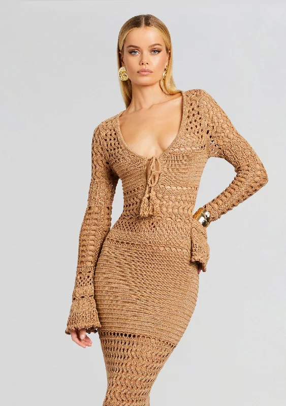 Sereno Knit Crochet Dress