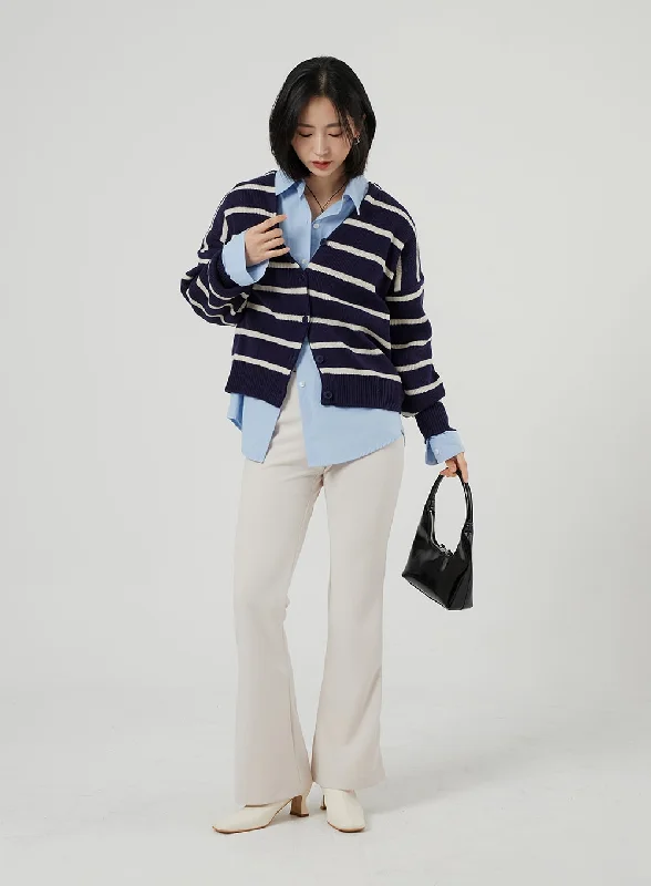 Stripe Cardigan OF309