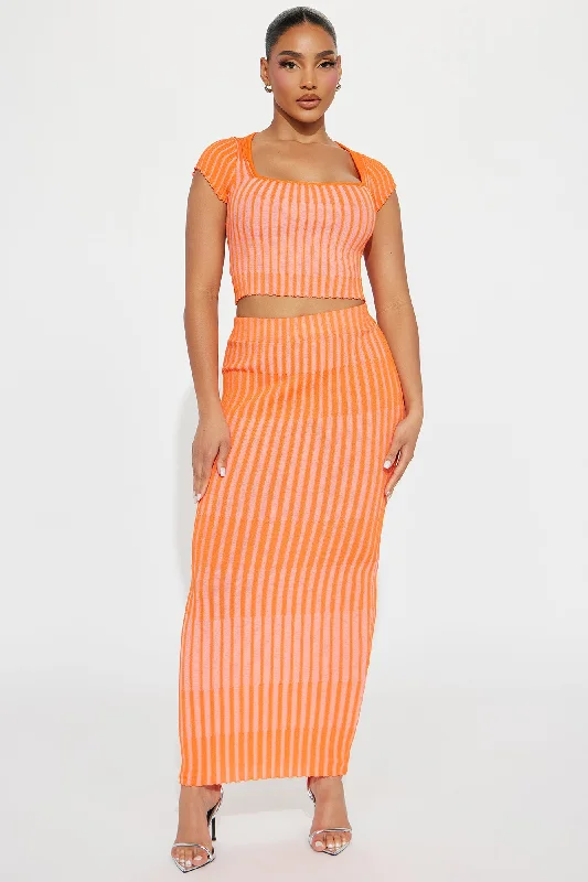 Summer Fun Skirt Set - Orange