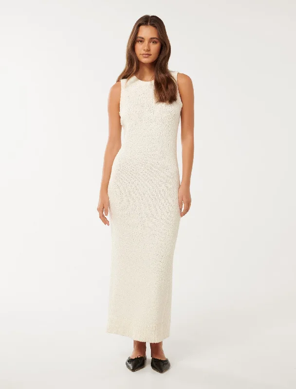 Thea Boucle Racer Dress