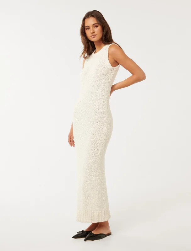 Thea Boucle Racer Dress