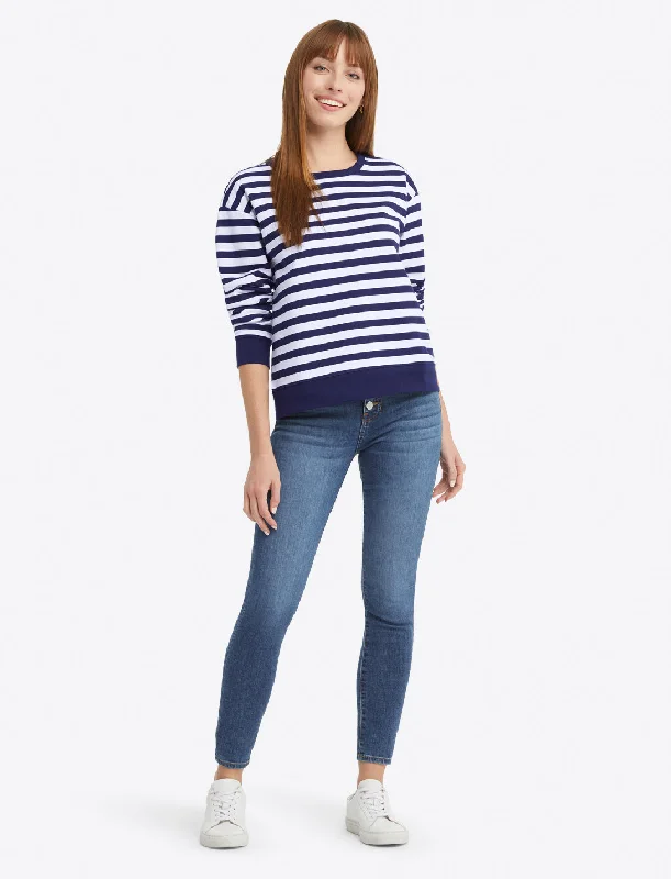 Kelsea Sweatshirt in Awning Stripe