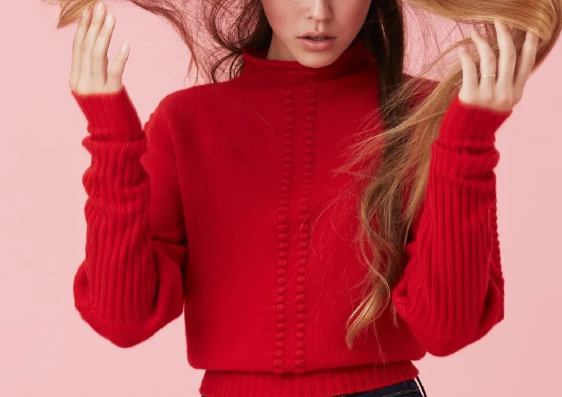 The Chelsea Sweater in Red