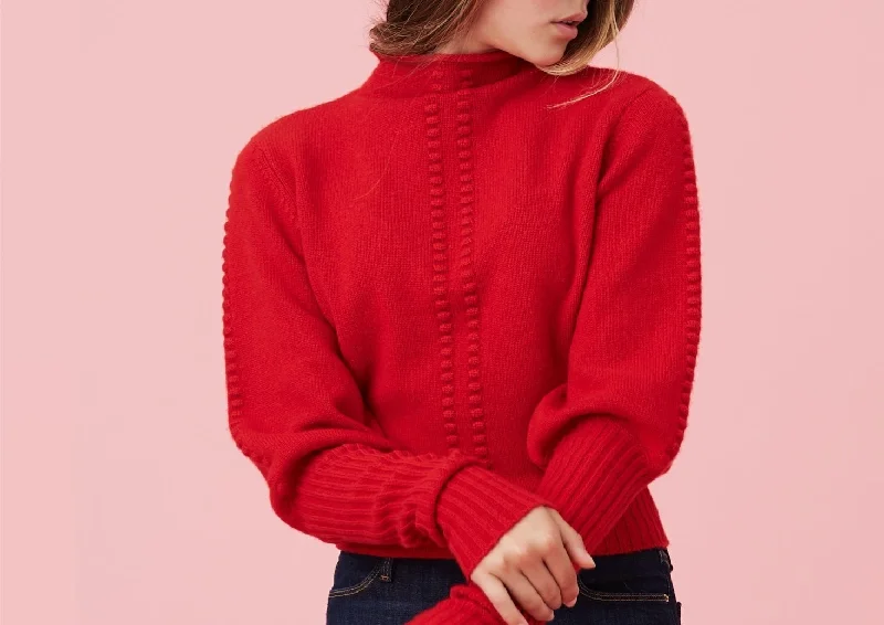 The Chelsea Sweater in Red