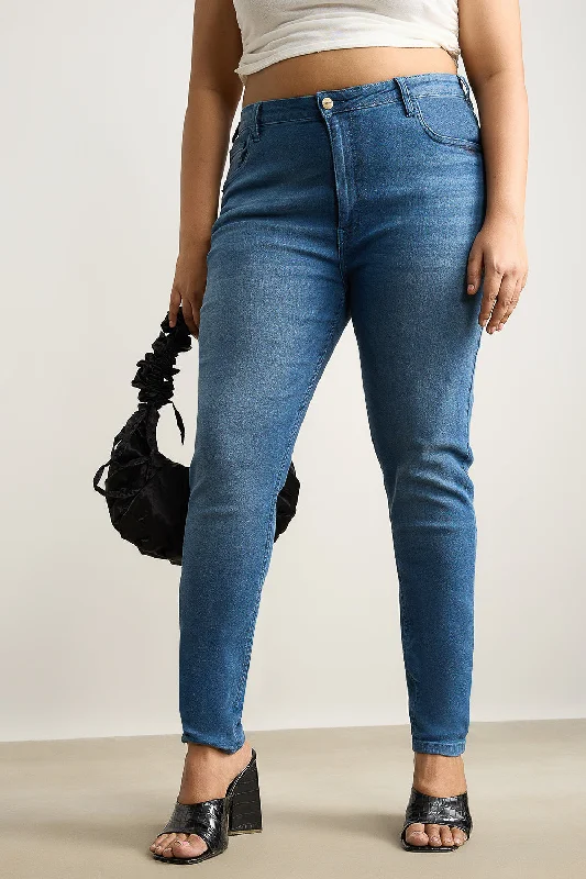 Curvy Fit High Rise Indigo Skinny Jeans