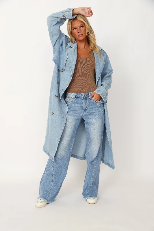 Joni Denim Trench Coat