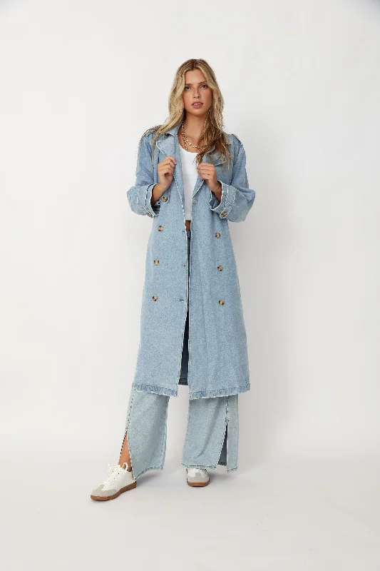 Joni Denim Trench Coat