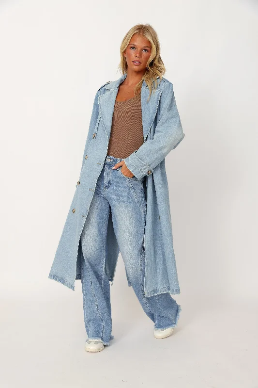 Joni Denim Trench Coat