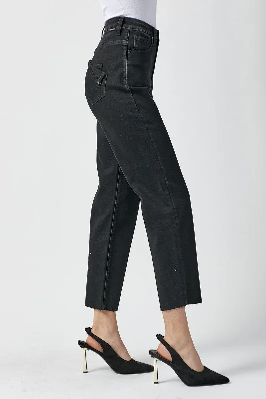 Risen - High-Rise Mom Fit Jeans