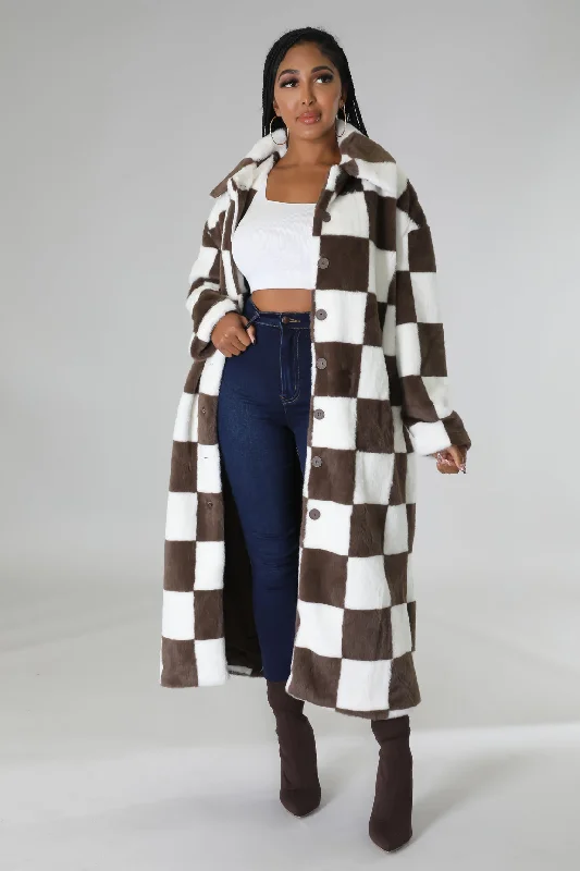 Checkers Not Chess Coat