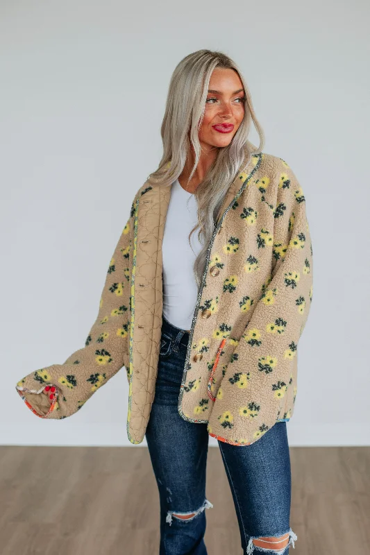 Flower Child Sherpa Jacket