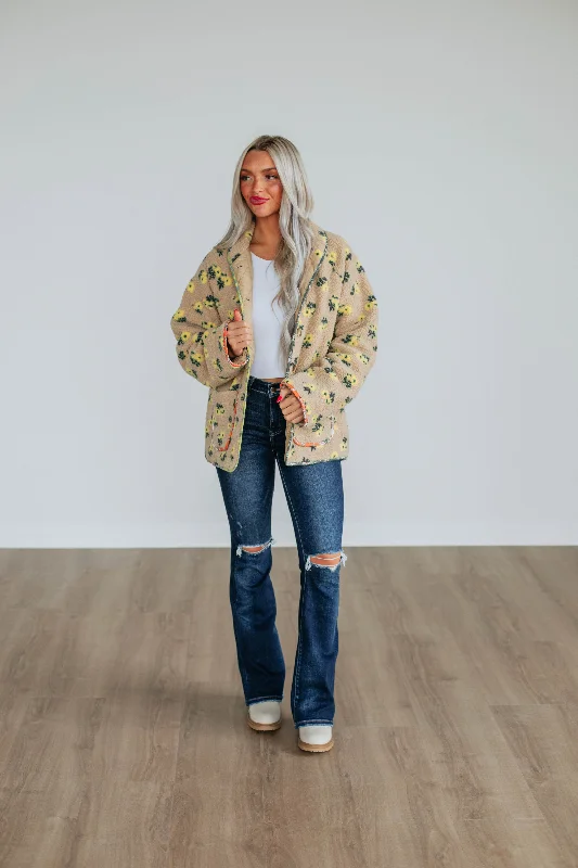 Flower Child Sherpa Jacket